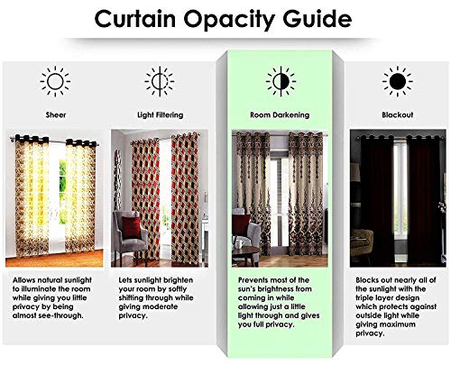 Image of Story@Home Set of 4 Pcs Combo Jacquard Multi Eyelet Ringtop Fancy Trendy Designer Premium 7 feet Door Curtains 84 inch X 46 inch, Green