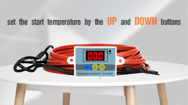 OKSTENCK 30Ft Water Pipe Heat Tape With Digital Thermostat - Freeze