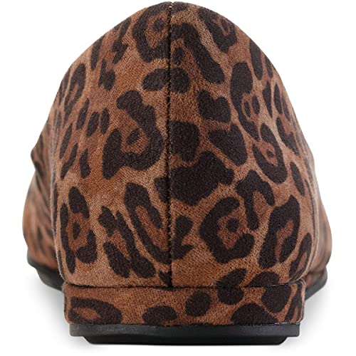 Sun + Stone Womens Eliana Microfiber Ballet Flats Brown 6.5 Medium (B,M)3