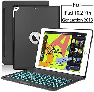 New iPad 10.2 7th Generation 2019 Keyboard Case,Boriyuan Protective Ultra Slim Hard Clamshell
