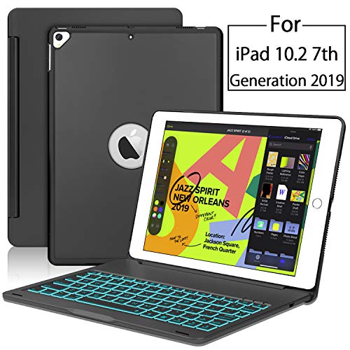 New iPad 10.2 7th Generation 2019 Keyboard Case,Boriyuan Protective Ultra Slim Hard Clamshell