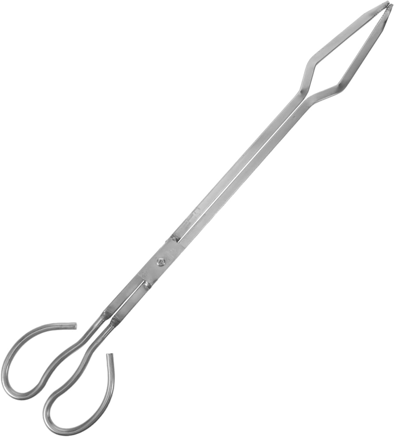Xmas Stainless Steel Firewood Tongs Fireplace Log Grabber Heavy Duty