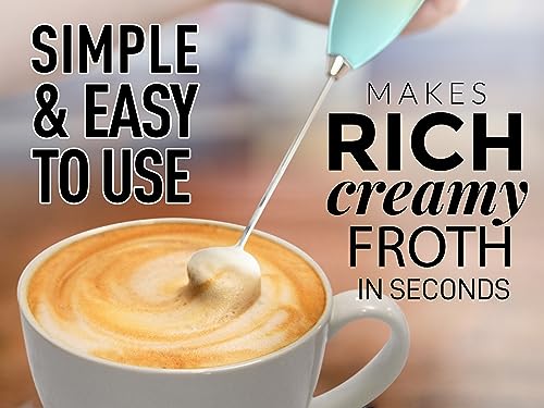 Zulay Powerful Milk Frother Handheld Foam Maker for Lattes - Whisk Drink Mixer for Coffee, Mini Foamer for Cappuccino, Frappe, Matcha, Hot Chocolate by Milk Boss (Cupcake) - 6