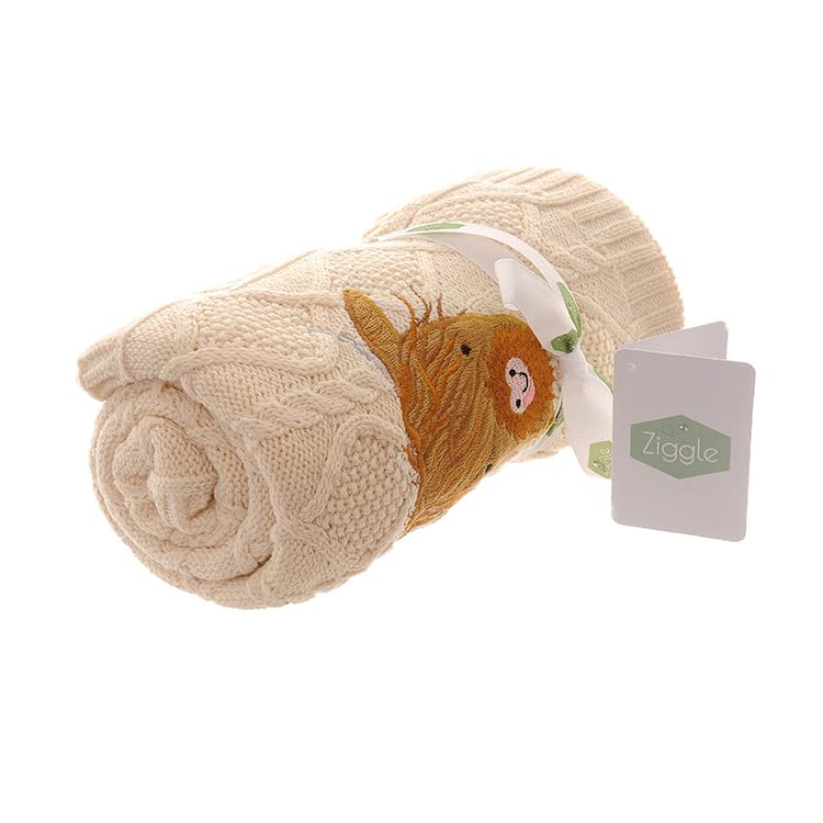Ziggle Baby Cotton Blanket, Natural Beige - Image 2