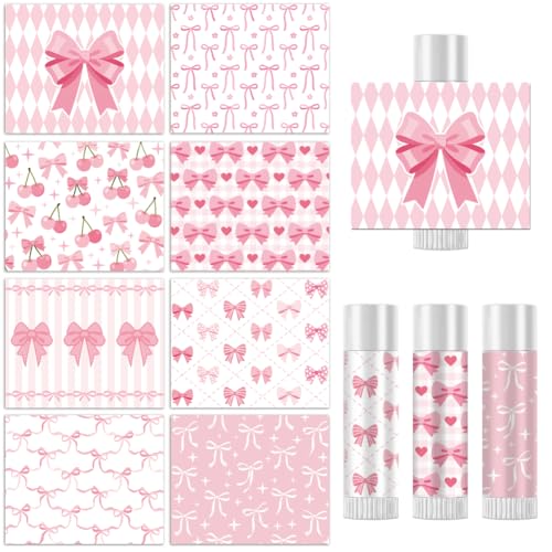 Peacoblue 160Pcs Lip Balm Labels Sticker for Tubes 2.1