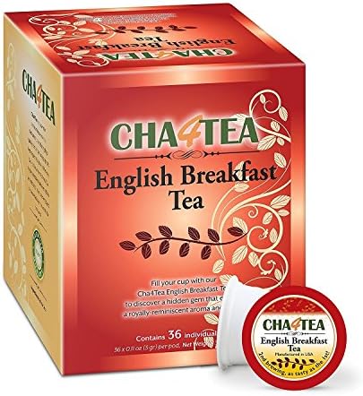 Cha4TEA 36-Count English Breakfast Tea for Keurig K-Cup