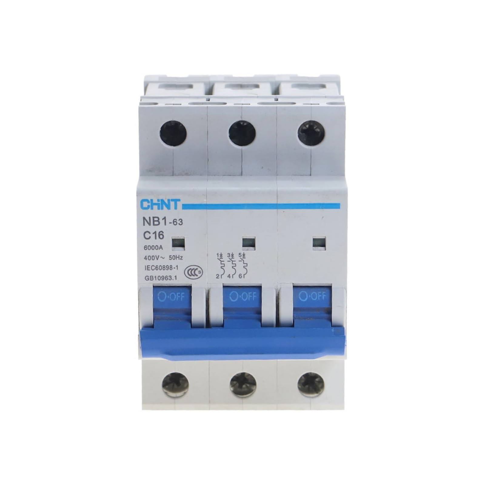 NVSFZGIYG 5pcs C Type 3Pole 32Amp 400V 6KA NB1-63 MCB Circuit Breaker
