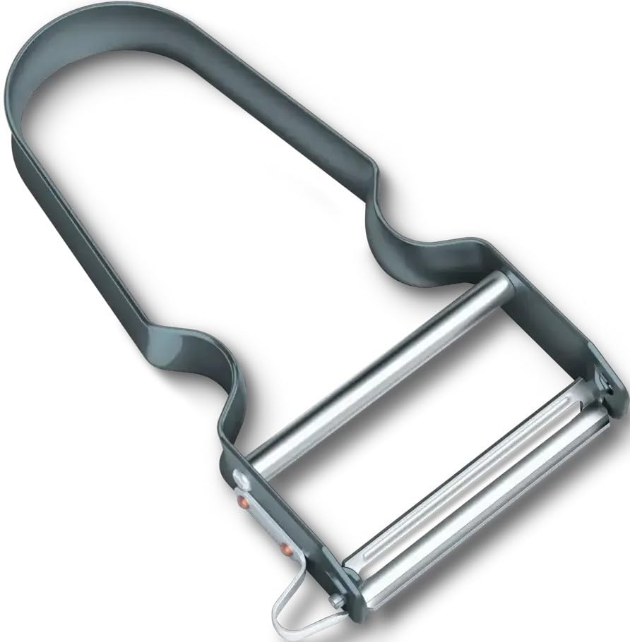 Image of Victorinox, Multipurpose REX Peeler / Vegetable Scrapper, Normal Straight Edge, Aluminium Blueberry, Swiss Made (6.0900.21)