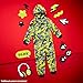 Get Trend Fortnite One Piece Pajamas for Boys, Teens, Fleece Jumpsuit, Hooded Sleepwear, Cozy Gamer PJ, Loungewear PJs, Gifts for Boys (11-12 Years, Yellow Camo Fortnite)