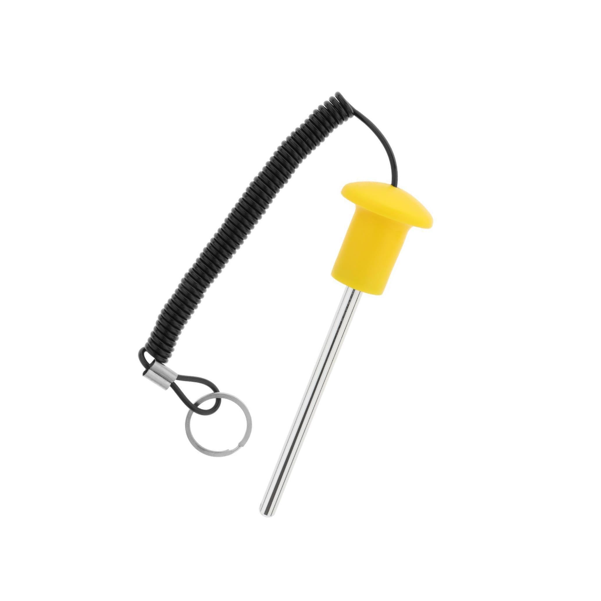 LIXSAZSE Magnetic Weight Stack Pin Key Durable Exercise Parts Accessories Equipment Strength, Yellow, 8x125mm