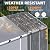 MELLCOM 8 x 10 FT Resin Outdoor Storage Shed with Windows, Outdoor Storage Tool Shed with Floor and Lockable Door, Resin Garden Shed for Garbage Can, Bike, Lawnmower