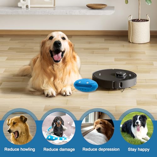 QGGTQG Hundespielzeug aus Naturkautschuk, Hundespielzeug Unzerstörbar, Interaktives Kauspielzeug Hund zur Zahnreinigung und Angstlinderung, Dog Toys für Kleine, Mittelgroße und Große Hunde