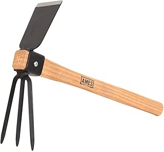 AMES 1994800 Hoe/Cultivator Combo with Wood Handle