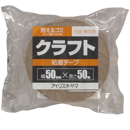 アイリスオーヤマ クラフト テープ 50mm×50M KNT-5050