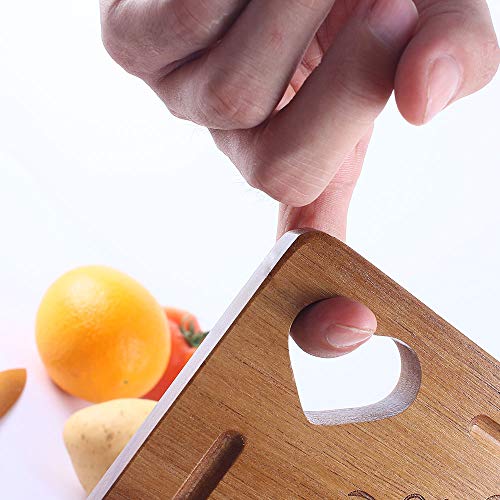 Funny Heart Style Acacia Wood Cutting Board For Kitchen Bread Board Cheese Platter Charcuterie Board Meat Cheese And Vegetables 12 X 8 Inch #TOP2