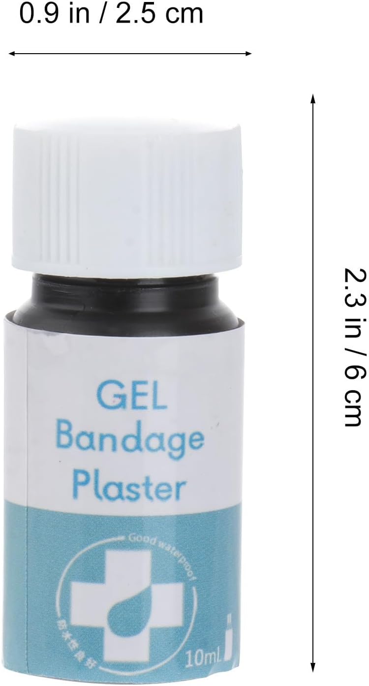 Waterproof Bandage and Abrasions, Quick-Drying Abs Adhesive Hemostasis Plaster with Brush, Protecting Wounds and Stopping Bleeding for Cooking and Swimming