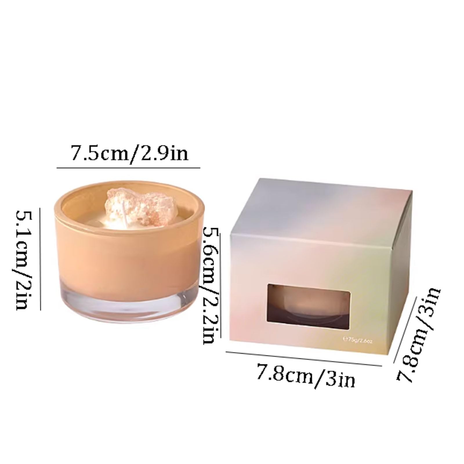 Compacto Velas de vidrio, velas de aromaterapia naturales modernas, vela de soja Natural reutilizable for vacaciones en casa, relajación y Spa no es picante(Groen)