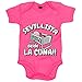 Body bebé Sevillista desde la cuna para aficionado al fútbol - Rosa, Talla única 12 meses