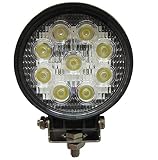 tempo di saldi Faro 27 Watt Rotondo da Lavoro con 9 Led da 3W Faretto di Profondità Auto Barca