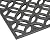 Rubber-Cal"Azteca" Indoor Outdoor Stair Treads - 9.75" x 29.75" Rubber Step Mats - Black - 6pack