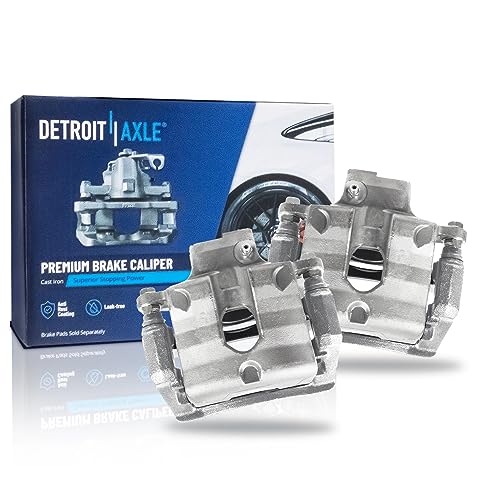 Image of Detroit Axle - Rear Brake Calipers with Brackets Replacement for 2008
