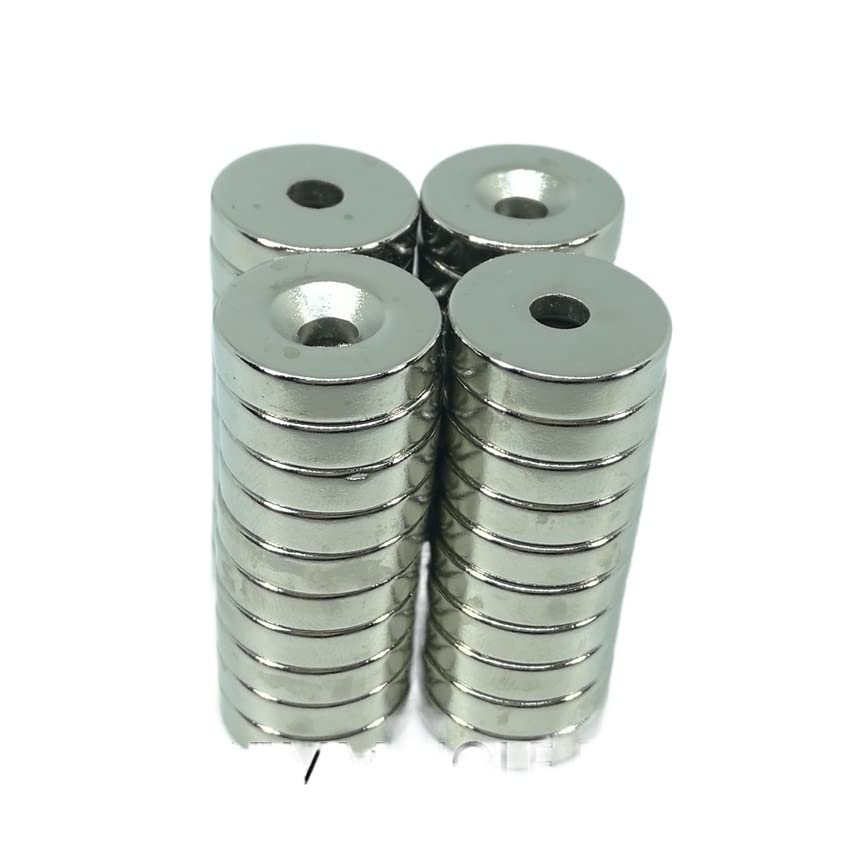 10 20 50PCS/LOT 20 * 5 Hole 5 N38 D Countersunk NdFeB 20x5 Permanent Neodymium 20X5-5 Magnets(20 pcs)