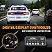 XRIDONSEN 2x 17 inch Blue White Emergency Dash Strobe Lights Bar 40 LED Interior Front/Rear Windshield Lights Safety Flashing Warning Hazard w/Suction Cups for Police Firefighter Vehicles Trucks Car