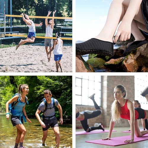 JOTO Wasserschuhe für Damen Herren Kinder, Unisex Badeschuhe Strandschuhe Quick-Dry Schnelltrockend Aquaschuhe Schwimmschuhe Surfschuhe Barfuß Schuhe