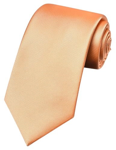 Image of GUSLESON 3.15 inch(8cm) Solid Color Necktie and Pocket Square Cufflinks Sets For Men + Gift Box