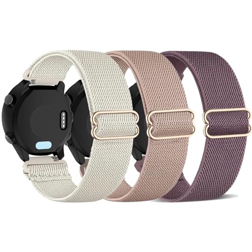 3 Pares de Correas Elásticas de Nylon para Reloj Garmin 20mm miniatura 1