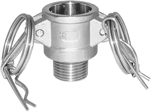 AF Hydro Stainless Steel 316 Cam and Groove Hose Fitting, Type B Female Coupler 
