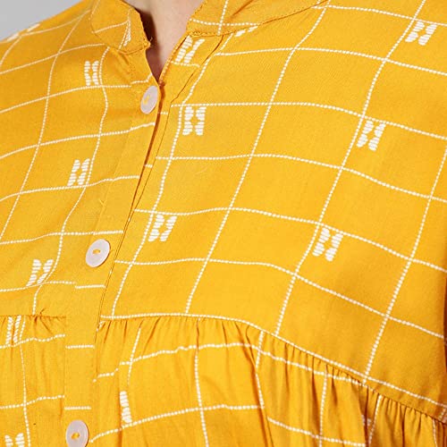 Image of anubhutee Women's Rayon Printed A-Line Kurti