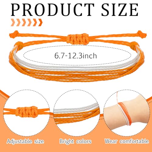 100 Pcs Leukemia Awareness Bracelets Bulk Orange Mental Health Adjustable Bracelets Inspirational Leukemia Lymphoma Cancer Gifts for Women Men Social Charity Event2