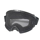 [WoSporT] ワイドゴーグル スチールメッシュ BK