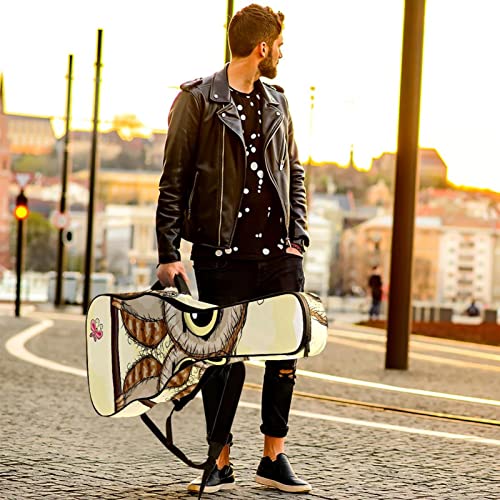 Housse en tissu Oxford imperméable pour guitare avec bandoulière réglable Motif chouettes - Les Beatles, Paul McCartney, John Lennon, RIngo Starr, George Harrison Housse en tissu Oxford imperméable pour guitare avec bandoulière réglable Motif chouettes – Image 7