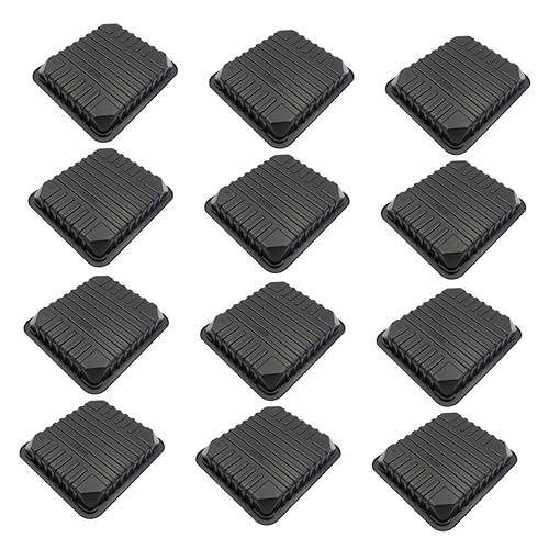 NULYLU 12個使い捨てプラスチック製食品托? 新鮮保持トレイ 海鮮や肉類