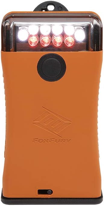 Scout Clip Light with White and Red LEDs, Orange, Fire and Impact Resistant, Waterproof, 49 Lumens