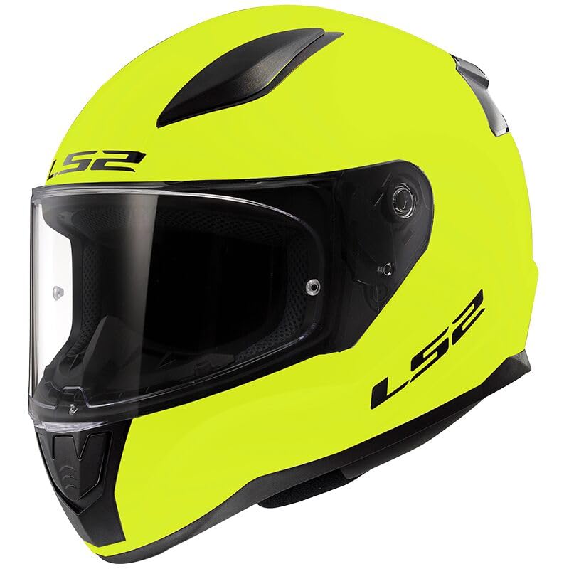 Casco de moto integral LS2 FF353 Rapid II H-V Yellow S para ciudad