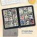 Trading Card Binder, Premium 9 Pocket Double Sided 540 Pocket PU Card Collection Binder, Collectible Trading Card Albums for MTG, TCG, Sport Card, Game Cards (Gray)