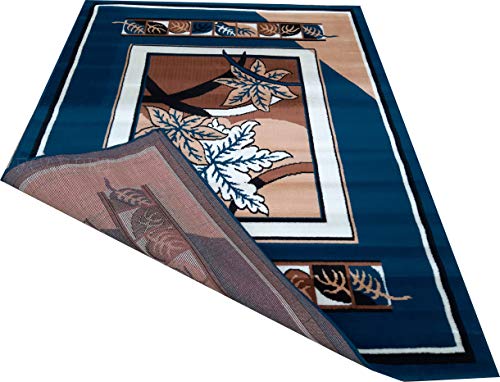 Image of Modern Carpet Velvet Touch 6.0X 8.0 Feet Teal Blue A