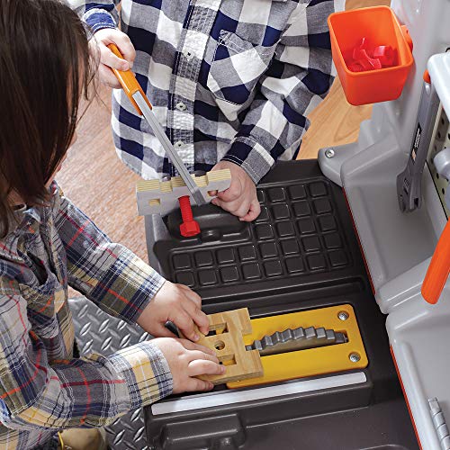 Step2 489199 Big Builders Pro Kids Workbench – Includes 45 Toy Workbench Accessories, Interactive Features For Realistic Pretend Play – Indoor/Outdoor Kids Tool Bench thumb #6