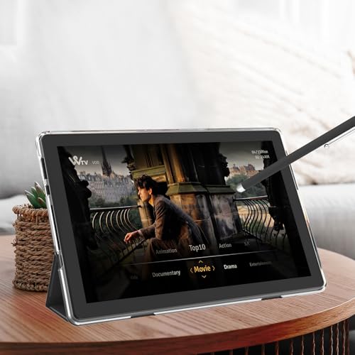 Image of 10 inch Android 15 Tablet with Case, 10GB RAM + 64GB ROM (Expand to 1TB), Quad Core Processor, 5G WiFi 6, BT5.0, 1280x800 HD Display, 6000mAh, Dual Camera, GMS