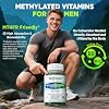 Methylated Multivitamin for Men Gummies, Men`s Multivitamins Gummies with Vitamin B Complex, A, C ,D3, E, K2, Calcium, Magnesium, Omega-3, Energy & Immune, Vegan, 50 Plus, Sugar Free, 60 Count