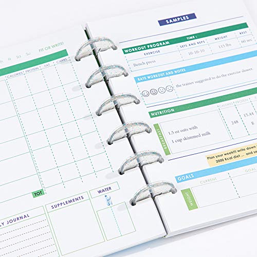 80 Pcs Plastic Book Binding Discs, 10 Colors Discbound Expansion Discs Heart Binder Rings For Diy Notebooks Planners #TOP6