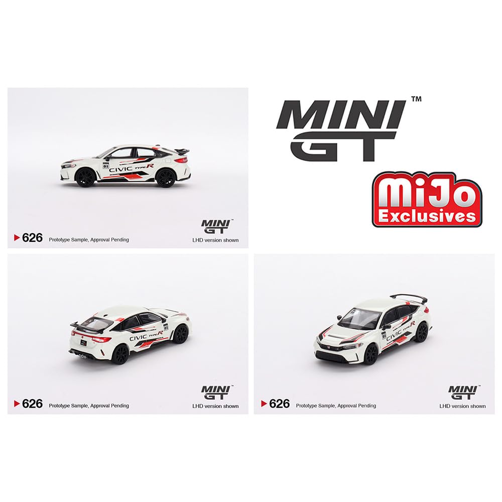 MINI GT ホンダ シビック タイプR 7種 Amazon | MINI GT 1:64 スケール MiJo 限定 - ホンダ・CIVIC シビック