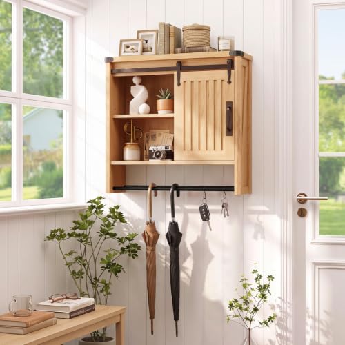 23.7 W Bathroom Wall Cabinet with Sliding Door - image 4