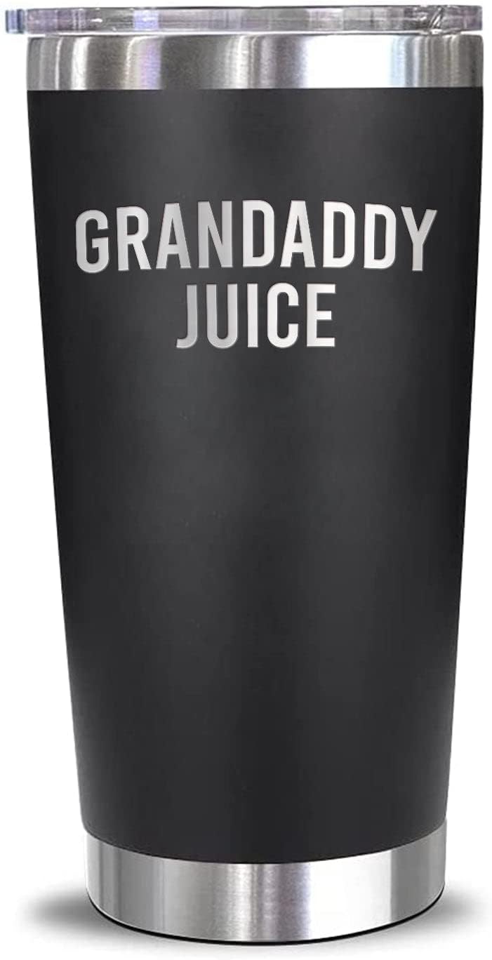 LissiArt97 Grandaddy Juice Tumblers Laser Engraved - 20Oz Travel Tumbler For Father's Day Birthday Christmas - Travel Tumbler Gifts For Grandaddy - New Grandaddy - Grandaddy To Be - Grandaddy Gift