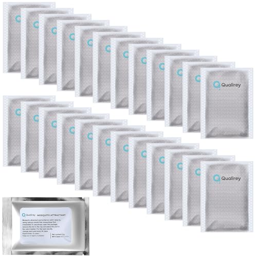 Image of Qualirey 24 Pack Mosquito Attractant Lure in Bulk, Bait Refill for Bug Zapper Compatible with All Mosquito Trap Enhances Catch Rates Safe Non Toxic Long Lasting Bait for Home Garden Indoor Outdoor