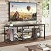 YGEOMER TV Stand for Living Room Entertainment Center for 55 inch TVs, TV Media Console Table Television Stands for Bedroom, Black
