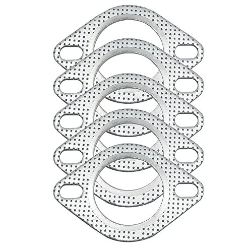 Image of 2-Bolt 2.36inch 60mm Exhaust Flange Gasket for Turbo Manifold Header Down /Dump Pipe Flange, High Temperature Exhaust Gasket 5 PCS